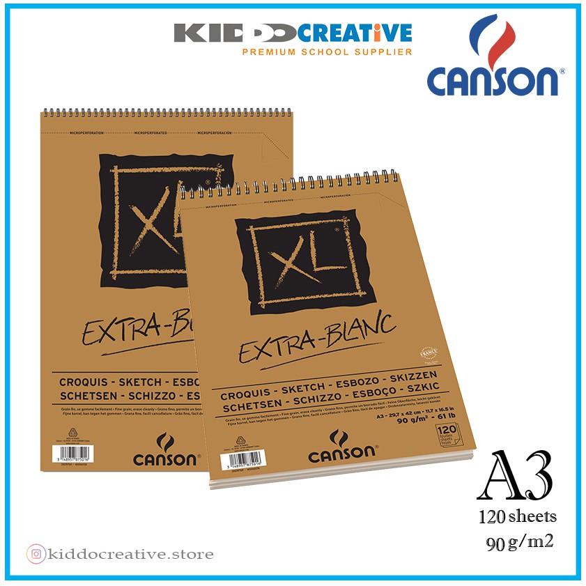 

CANSON XL EXTRA WHITE 120S A3 90G