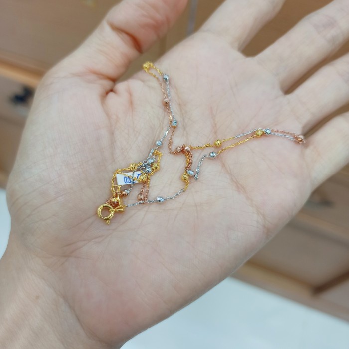 Terbaru Kalung Jedar 3 Warna Emas Kadar 700/16K New Item