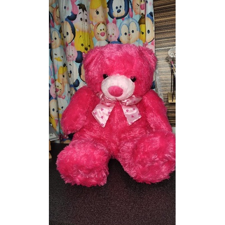 boneka beruang bear pink besar lucu harga terjangkau