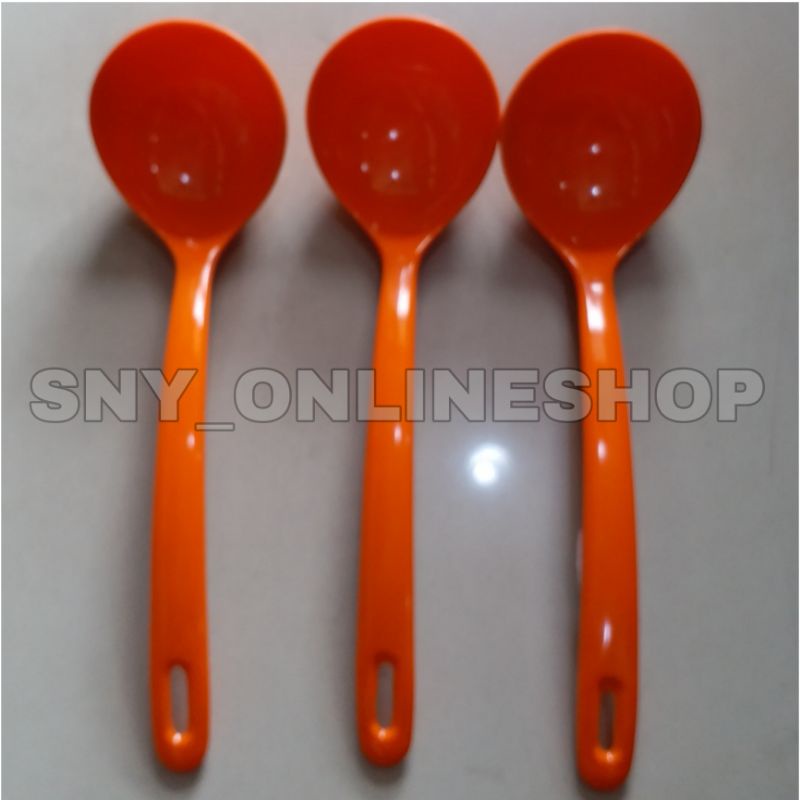 Irus Melamine / Irus Kuah / Sendok Sayur Melamine Orange Golden Dragon