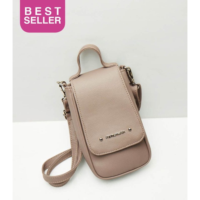 Tas Dompet Hp Wanita Cherovina Grey Shopie Sophie martin Paris original promo