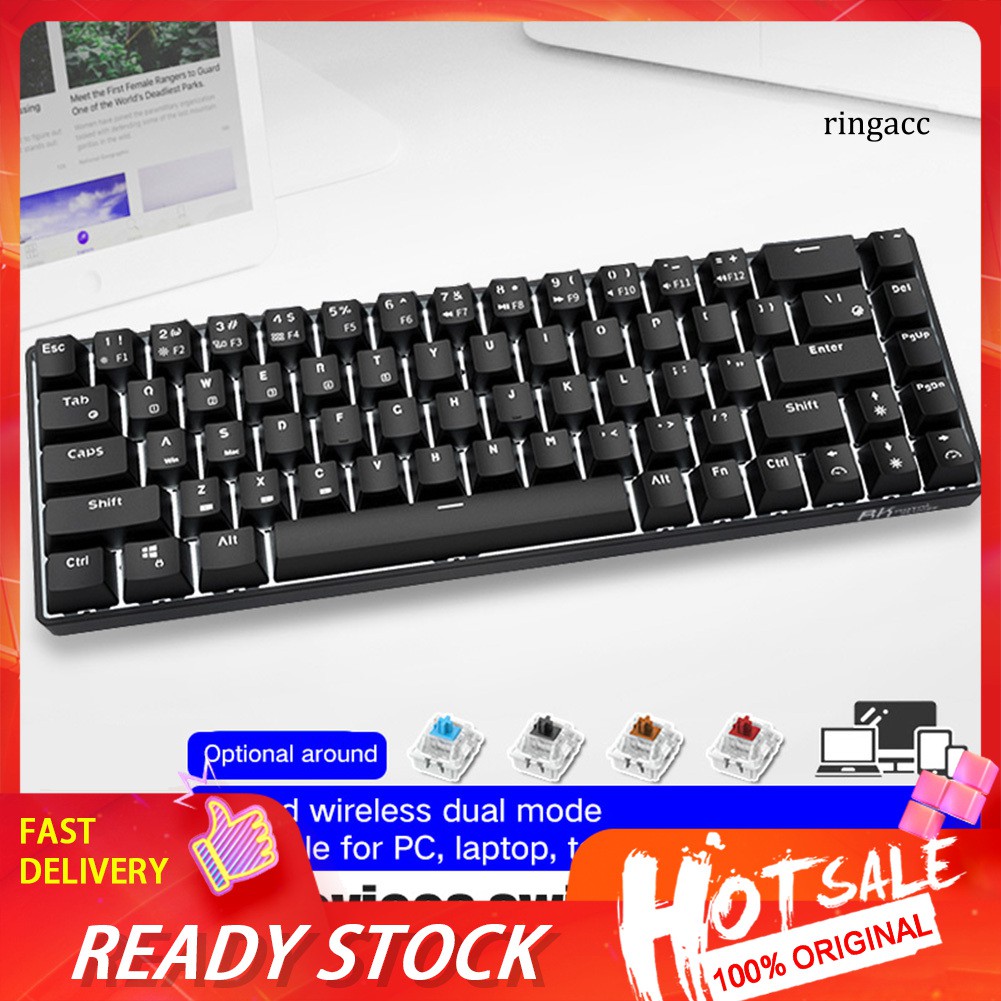 Rk855 Keyboard Mekanik Wireless 68 Tombol Dual Mode Warna Rk855 Keyboard Mekanik Wireless 68 Tombol Dual Mode Warna