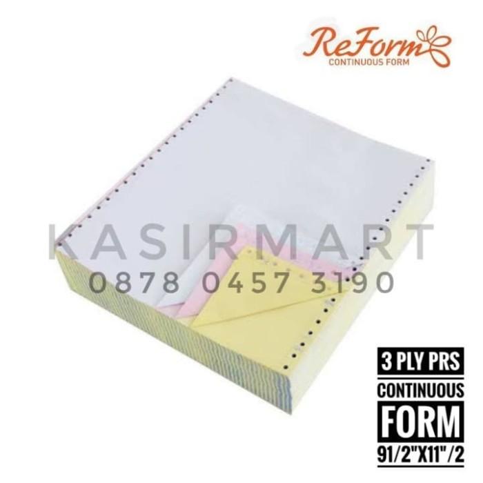 

Kertas Resi Continous Form Reform 3 Ply (9,5/2" X 11/2" : 2) Di Bagi 2