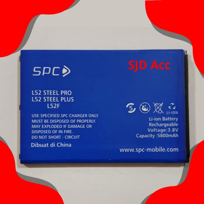 Baterai Batere SPC L52 Steel Pro/SPC L52 Steel Plus/Battery L52F baterai spc l52 steel pro/spc l52 s
