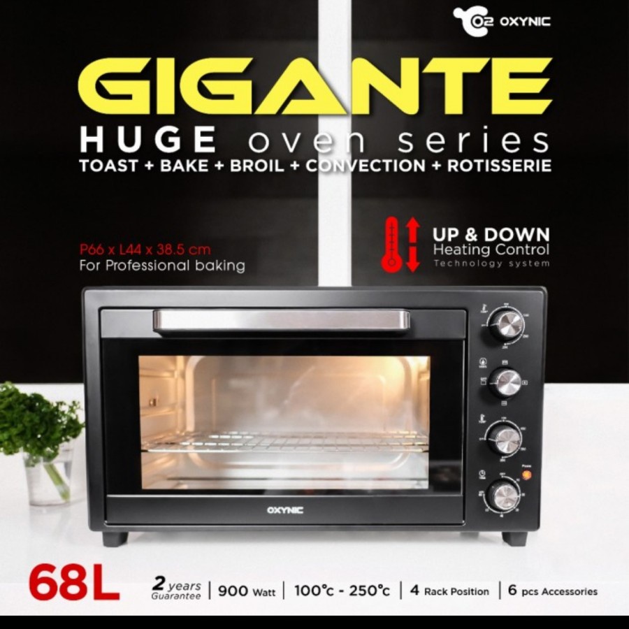 Oxynic Oven Gigante 68L / Huge Oven Oxynic Gigante Oxynic O2 GO68