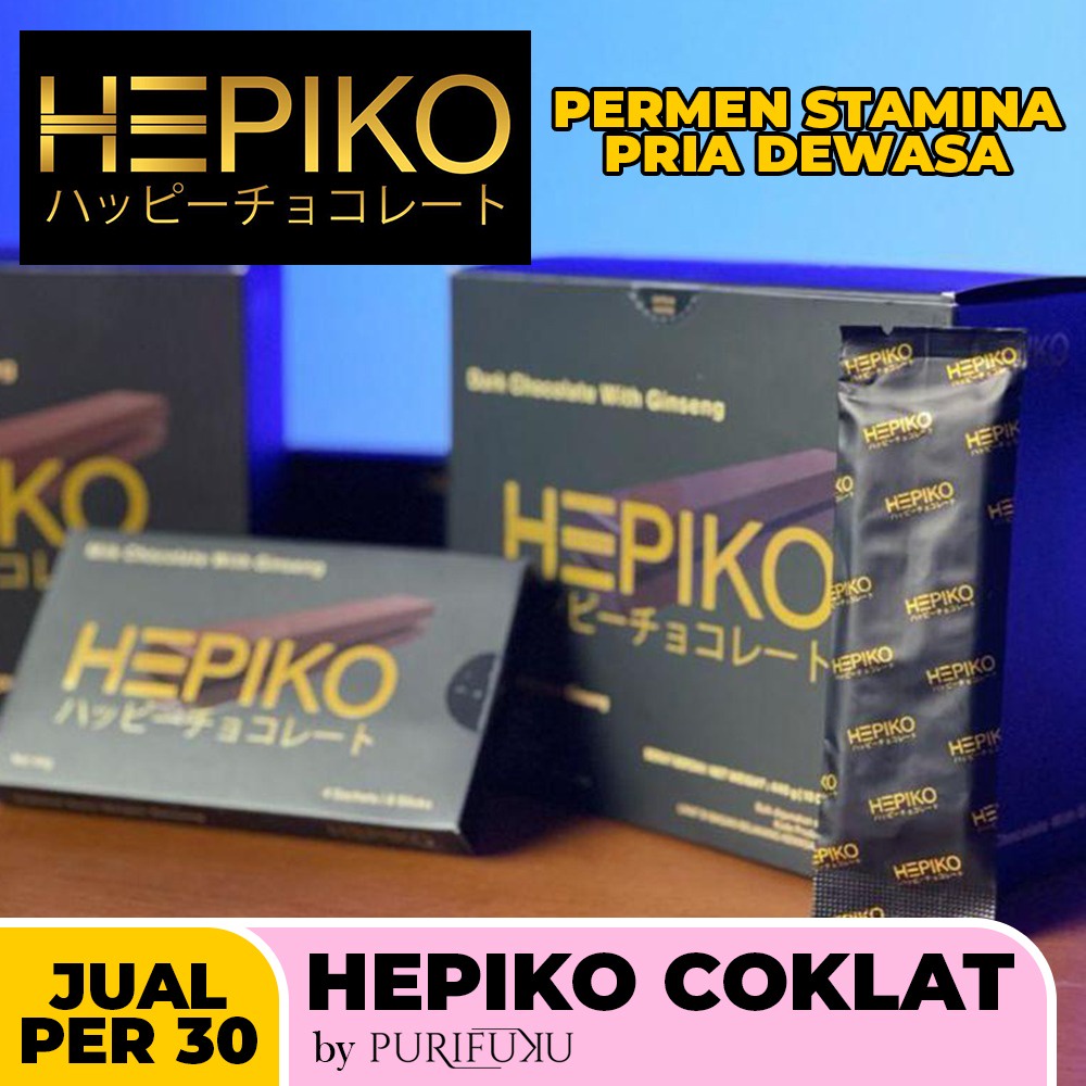 

Kualitas Terbaik - Coklat Vitalitas Dan Penambah Gairah - Hepiko - Dark Chocolate 1 Box (30 Pcs)