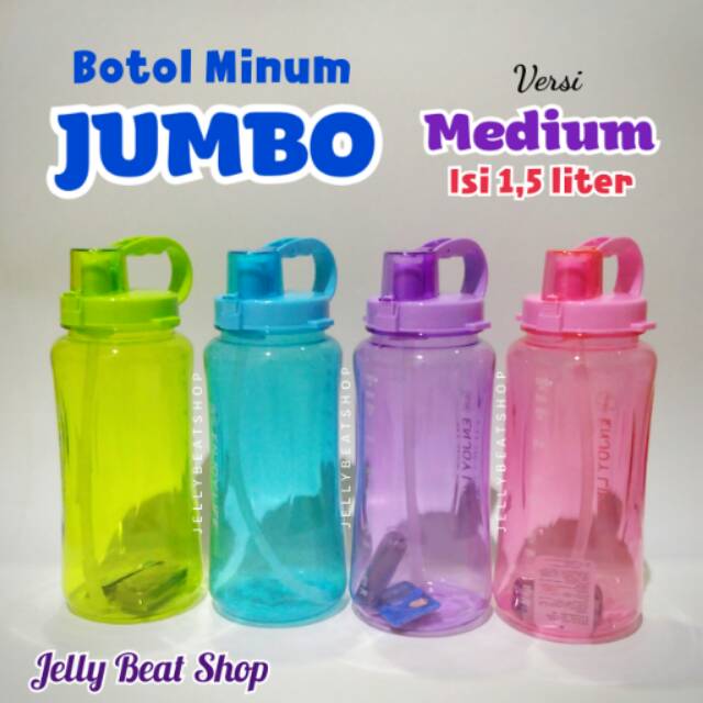 Botol minum jumbo besar 1,5 1.5 liter 1,5liter 1.5liter 