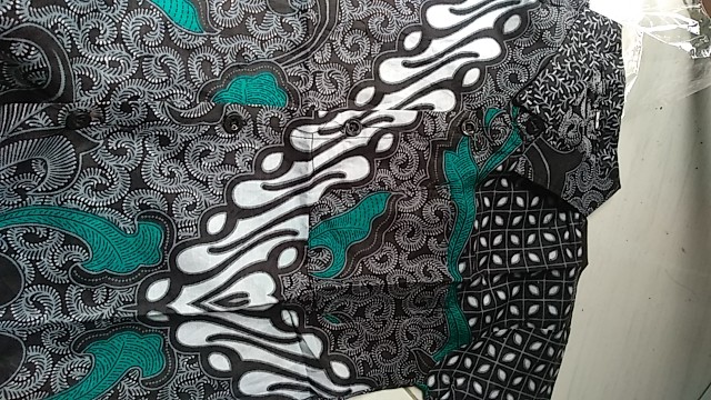 Batik Couple Keluarga Original Uzla Collection Motif Truntum Dimensi Abu