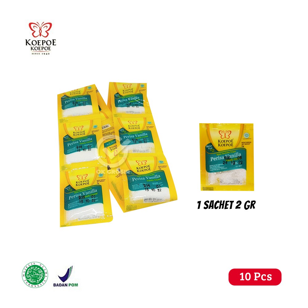 

Koepoe Perisa Vanilla / Vanili Powder (1 Renteng isi 10 pcs)