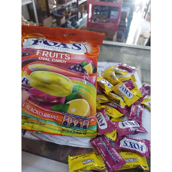 

FOX 'S FRUITS OVAL CANDY dijual per pcs