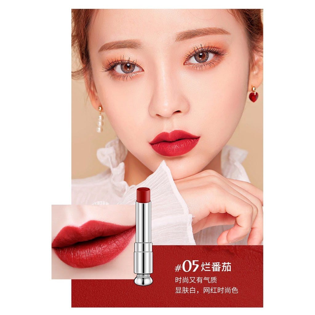 LAMEILA Bright Pink Lipstick Gradien Waterproof 8 Warna New LS 1008