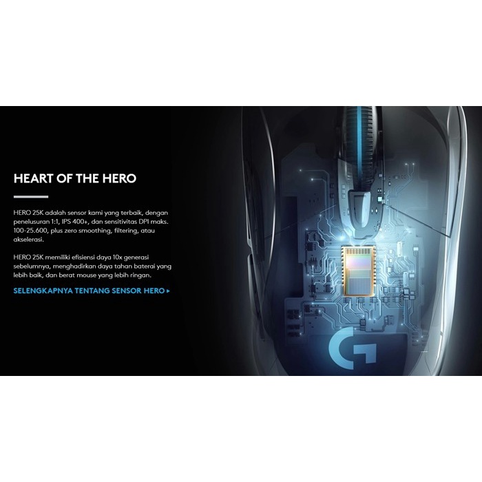 Mouse Gaming Logitech G703 HERO Lightspeed Wireless