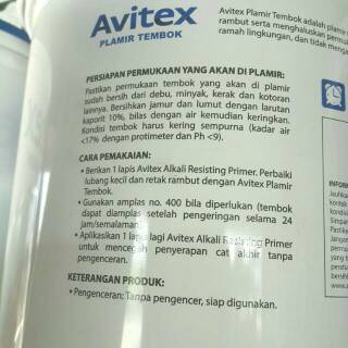 Dempul Plamir Tembok  Avitex  Wall Filler 5 kg Wall Putty 