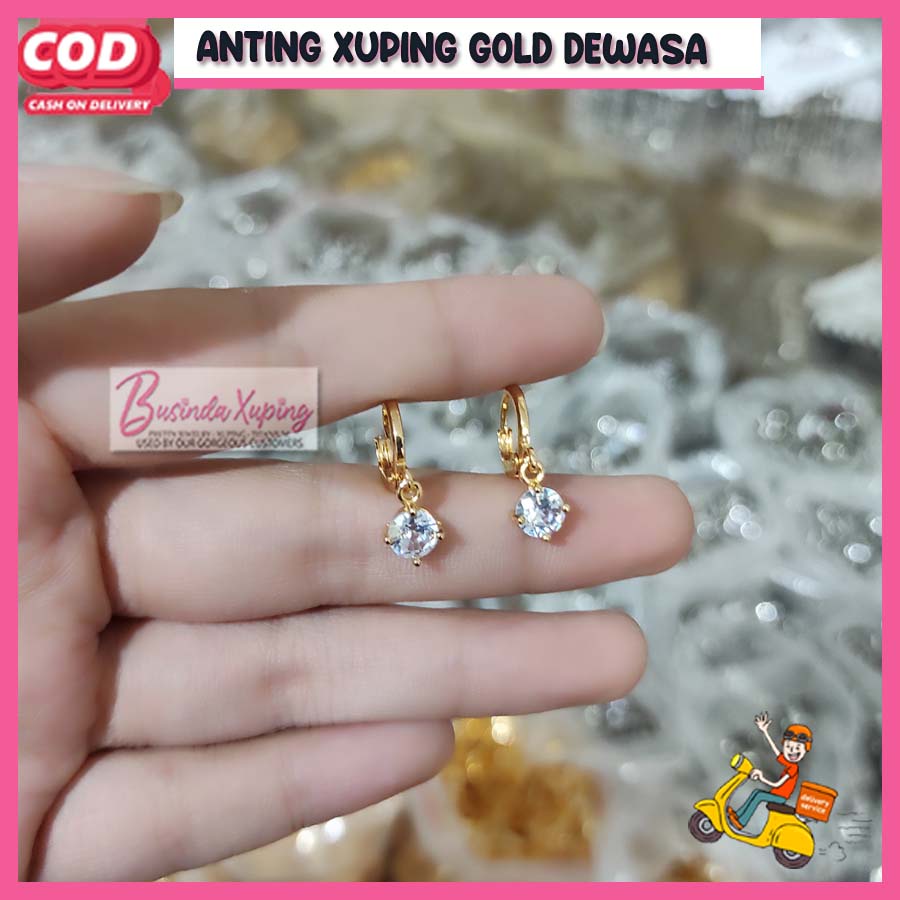 Anting Klip Xuping Dewasa Perhiasan Anting Model Permata