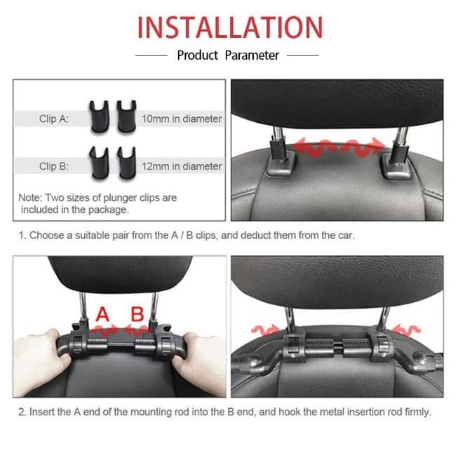 Headrest Penyangga Sandaran Kepala Mobil Universal Premium/Bantal Penyangga Kepala Mobil Murah