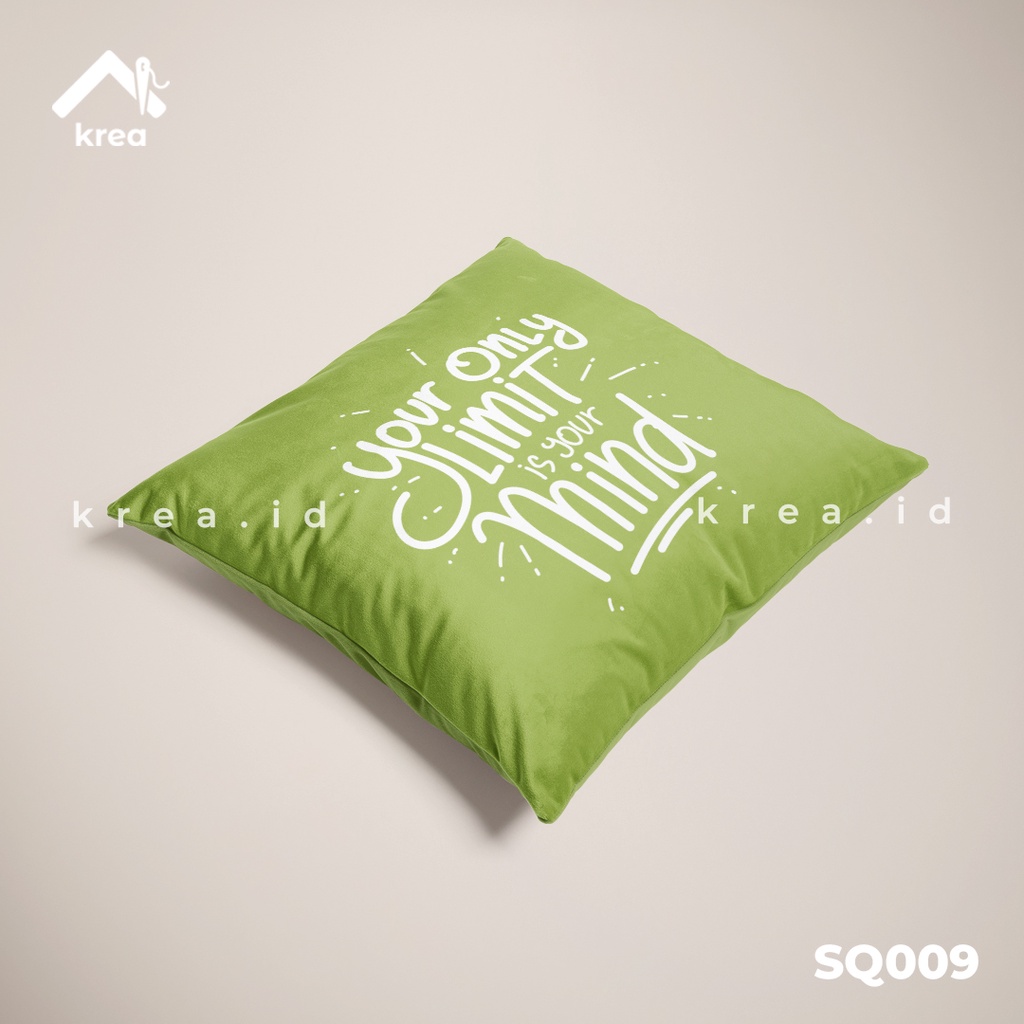 SARUNG BANTAL SOFA KATA KATA YOUR ONLY LIMIT