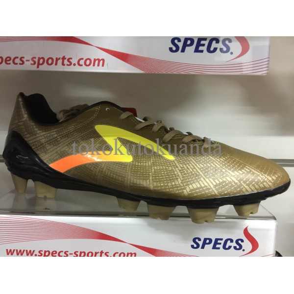 Sepatu bola specs accelerator fury 2017 original murah gold-yellow