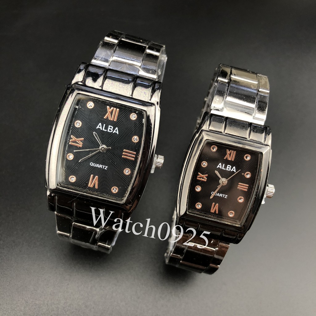 ✅COD JAM TANGAN COUPLE RANTAI GERIGI IMPORT GROSIR MURAH PASANGAN JAM TANGAN RANTAI SILVER PUTIH C49