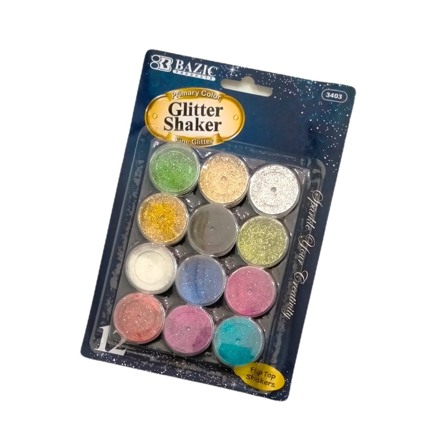

GLITER BUBUK DEKORASI WARNA SET 12 POWDER GLITTER 3403