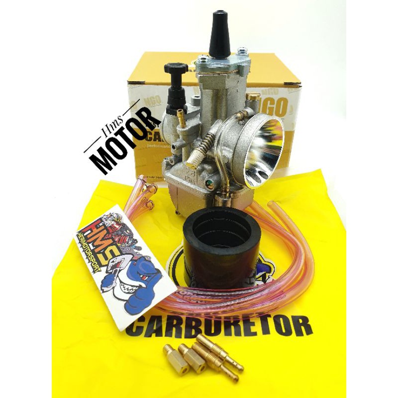 Karburator Karbu Pwk Kotak 24 26 28 30 32 34 NGO Black Hitam Silver Setingan Mudah-1