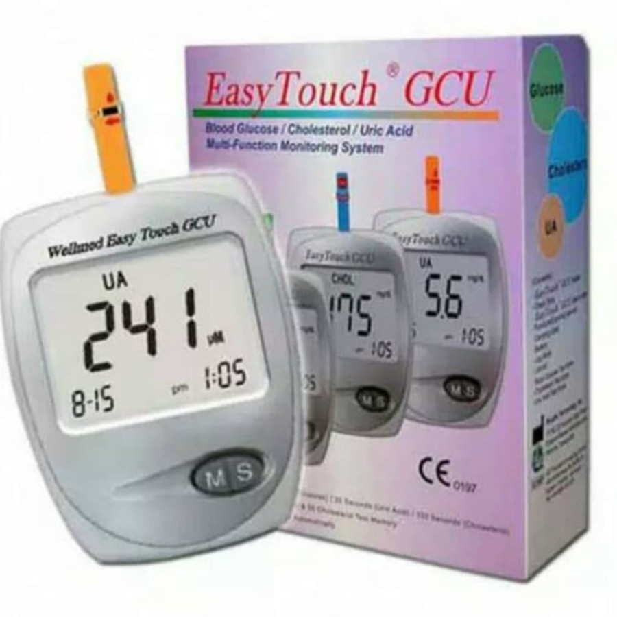 Alat Tes Gula Darah / Kolestrol / Asam Urat GCU Easy touch 3in1