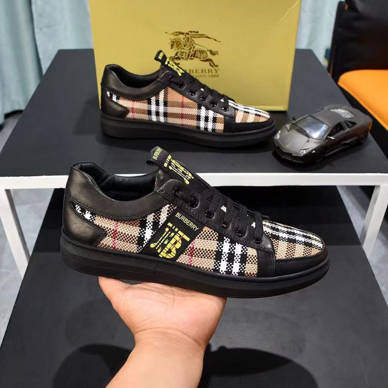 sepatu pria sneaker bur'ber'ry mirror quality shoes men cowok kets terlaris