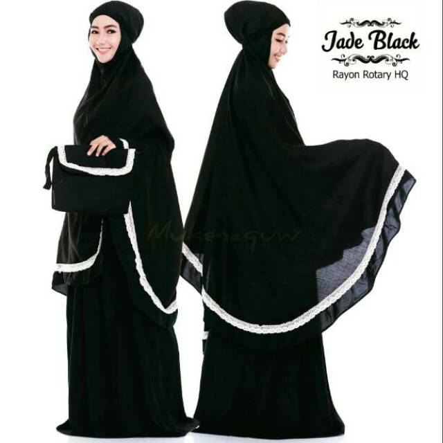 Mukena Plain Renda Best Seller Jumbo