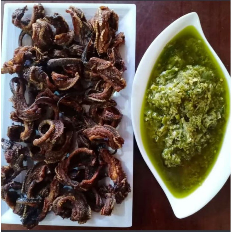 

goreng baluik/goreng belut cabe hijau