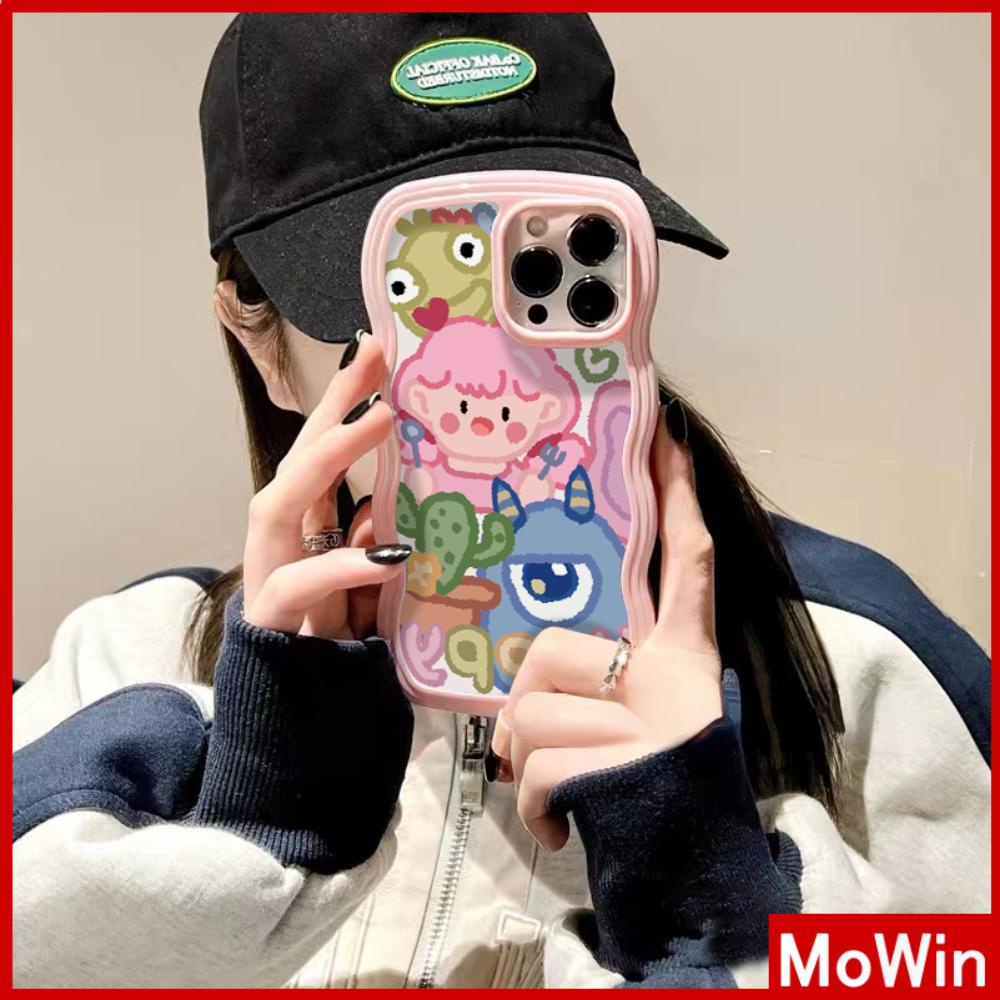 iPhone Case Candy Color Wave 2-in-1 Silicone Soft Case Airbag Shockproof Protection Camera Cartoon Cute Compatible For iPhone 11 Pro Max 13 Pro Max 12 Pro Max 7Plus xr XS Max