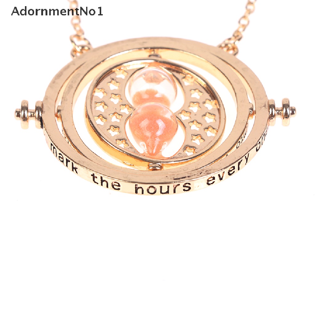 (AdornmentNo1) Kalung Rantai Dengan Liontin Jam Pasir 3D Harry Potter Untuk Wanita