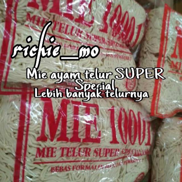 

Mie Ayam Mentah/ Telur 10001 500gr