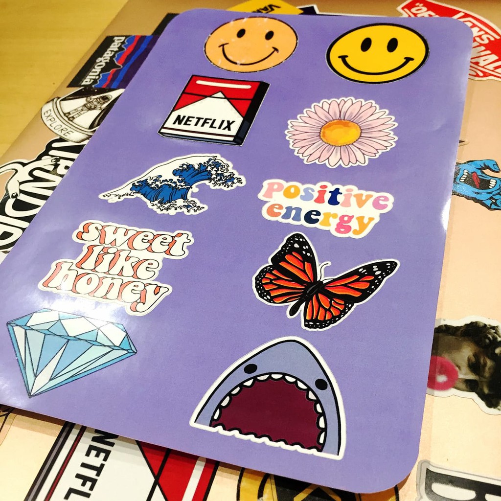 

Sticker Aesthetic Pack | Sticker Kiss Cutting Laptop, Koper, & HP