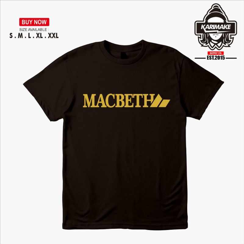 TSHIRT BAJU KAOS MACBETH / KAOS MACBETH SKATEBOARD