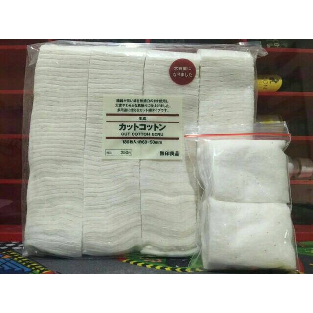 kapas MUJI organic 60x50 repack 10 pads