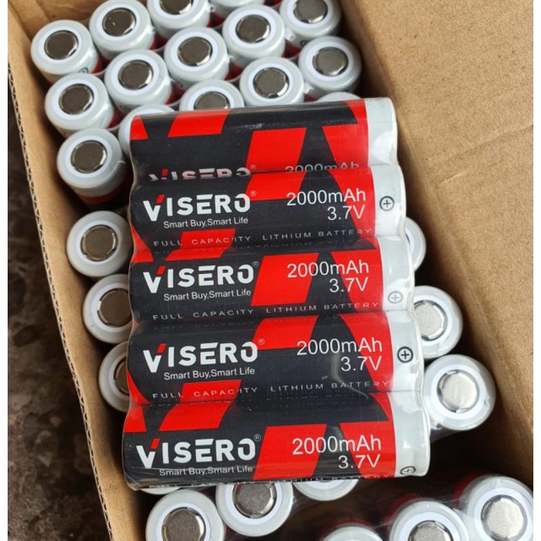 BATERAI SENTER POLISI LITHIUM-ION 3,7V  2000mAh VISERO REAL CAPACITY