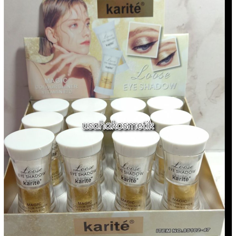 PROMO EYESHADOW TABUR KARITE COLOUR SHINER / EYESHADOW POWDER 2 WARNA NO.85102