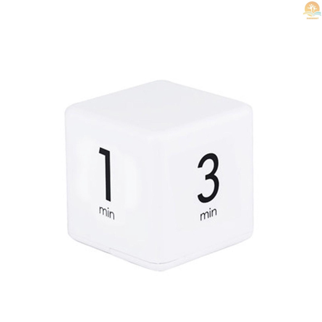 Portable Cube Timer Digital Kitchen Timer Countdown Alarm 1-3-5-10 Minutes Flip Timing with Digital Display Time Management for Study Sports Cooking Gaming Office