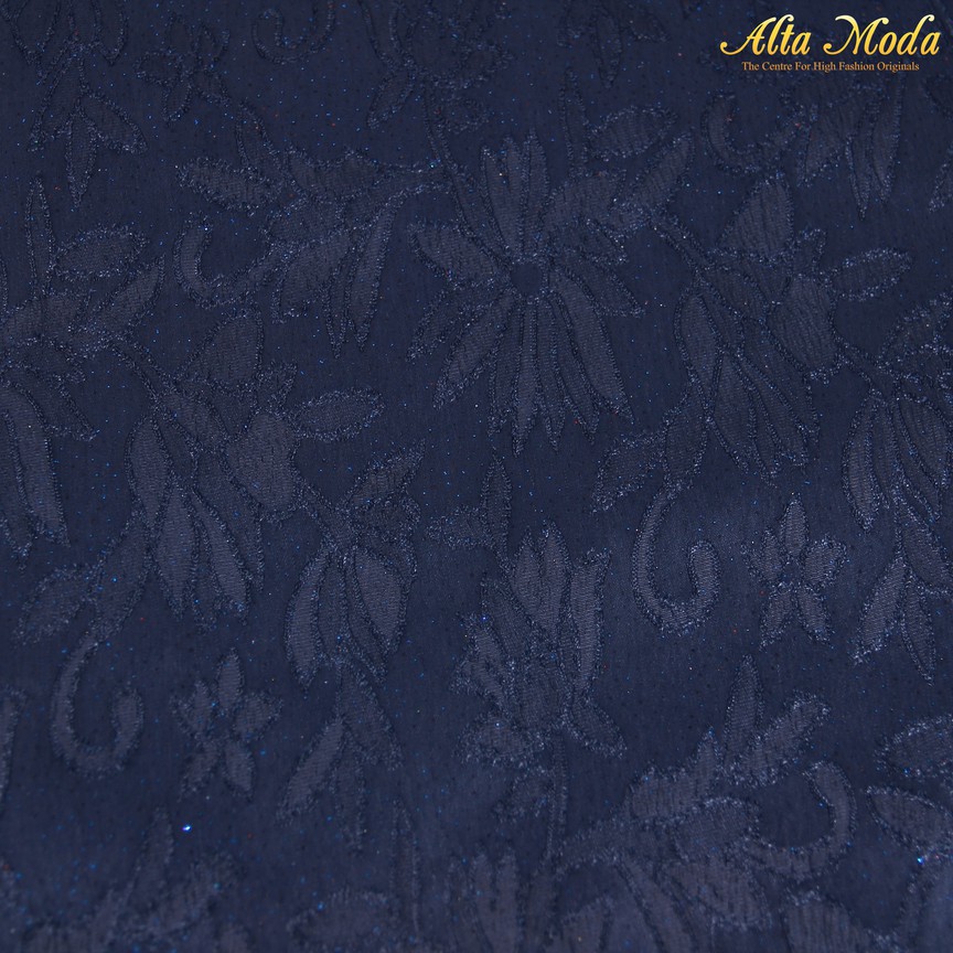 

Alta Moda Saten Jacquard Lurex Navy (1M)