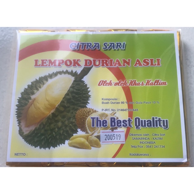 

Lempok durian citra sari