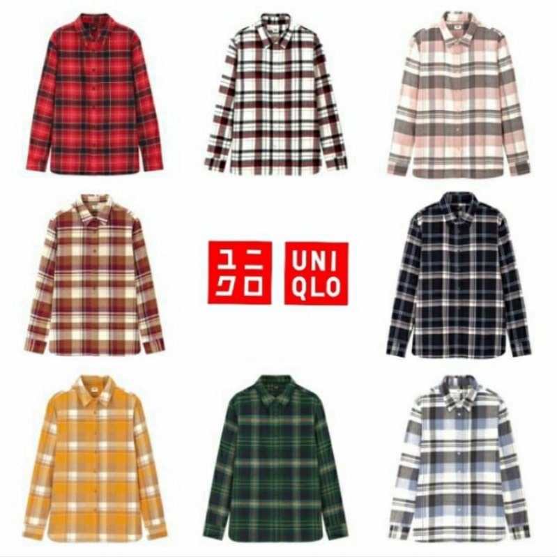 Paket usaha kemeja Flanel dan Katun Uniqlo