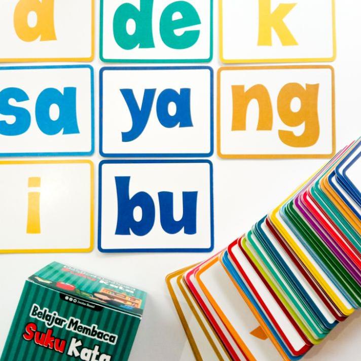Terpercaya Flash Card Belajar Membaca Suku Kata