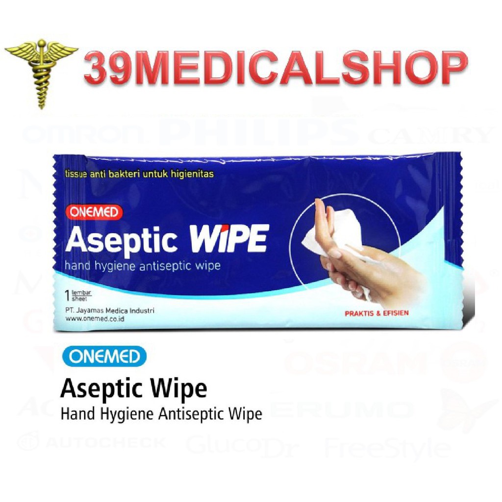 ASEPTIC WIPE - TISU ONEWIPE TISSUE BASAH ANTISEPTIC ALKOHOL