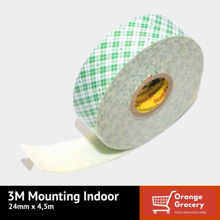 

Hemat Double Tape 3M Mounting Indoor 24Mm X 4,5M Trendi