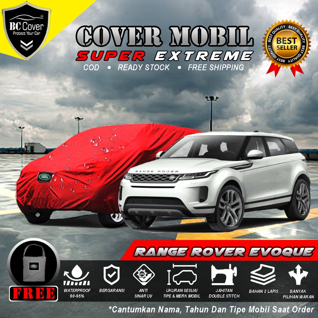 Body Cover Mobil Land Rover Evoque Outdoor / Sarung Mobil Range Rover Evoque Waterproof / Selimut Mobil Mantel Mobil Penutup Tutup Pelindung Mobil Land Rover Evoque Anti Air