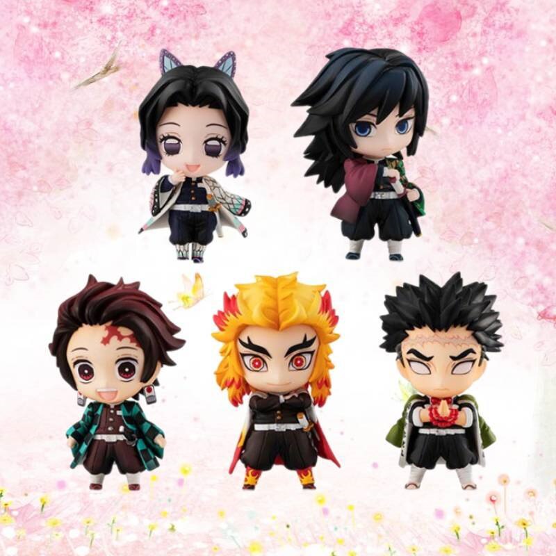 2021 Anime Demon Slayer Kimetsu No Yaiba Action Figure PVC Model Dolls Car Ornaments