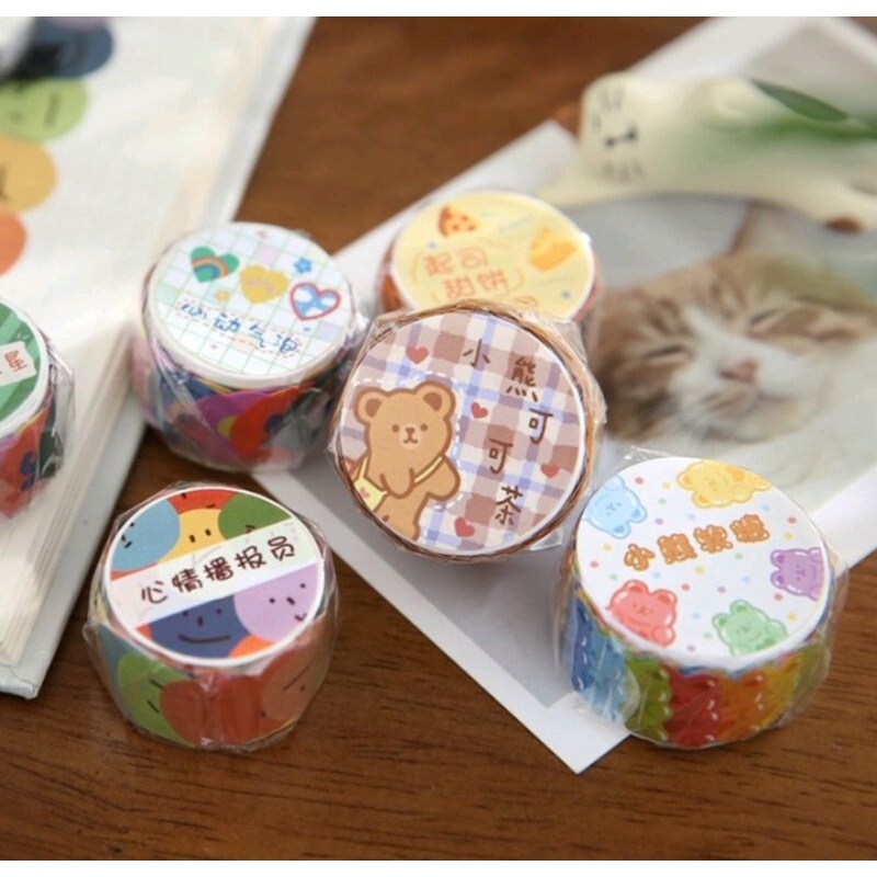 assorted kawaii washi tape cute patern taping for journaling books