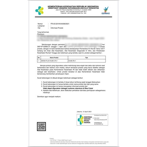 Masker SENSA PLUS hijab headloop 3ply isi 50 pcs