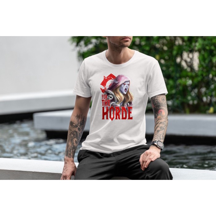 Tshirt kaos For the horde game wow world of warcraft