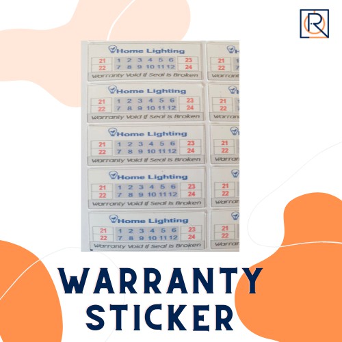 

Warranty Sticker Kertas Pecah Telur Label Garansi