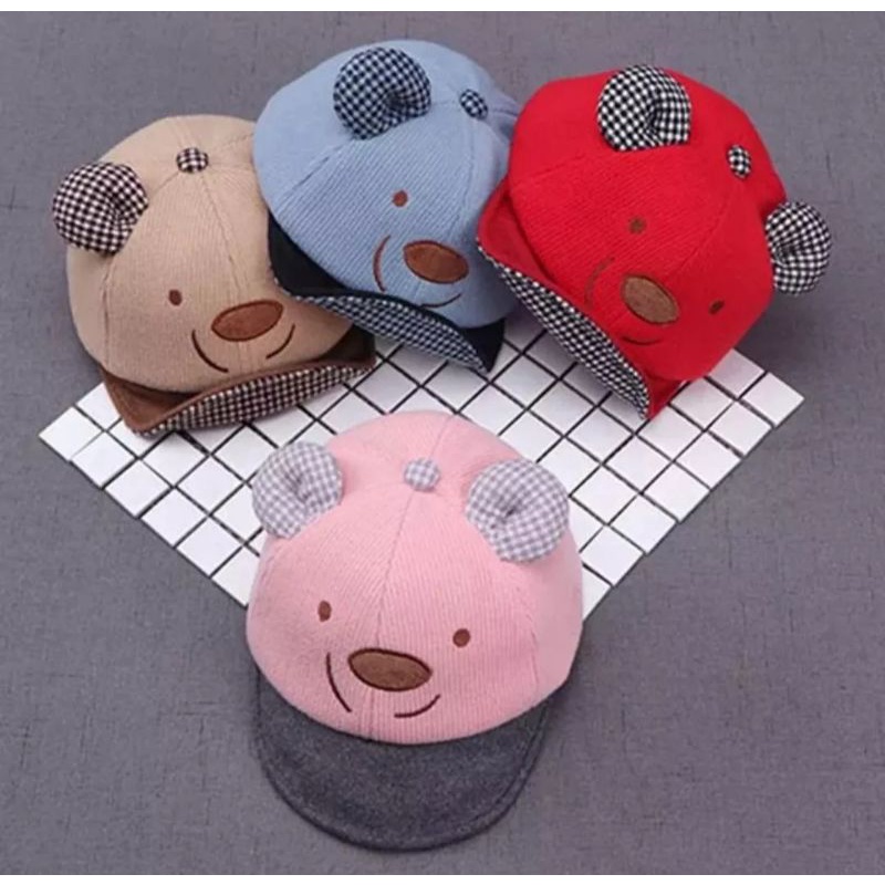 Topi Anak model Winidepuh / Topi Bayi Cute / Topi Anak murah meriah